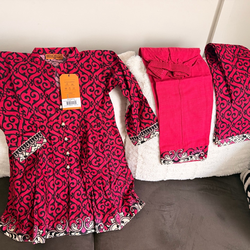 Kids Pink Pajama Set